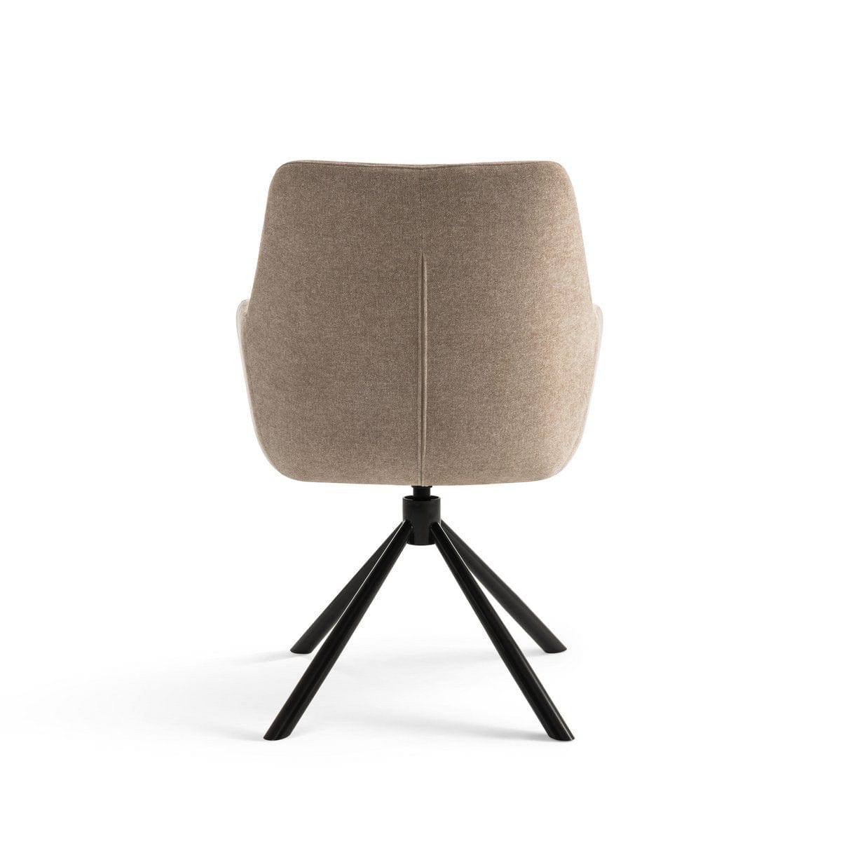 Criks Design Draaibare Eetkamerstoel Olivia met armleuning Taupe Stof