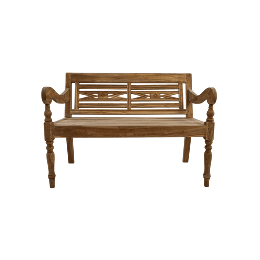 HSM Collection-Tuinbank 2 Zits-120x65x88/45-Naturel-Teak