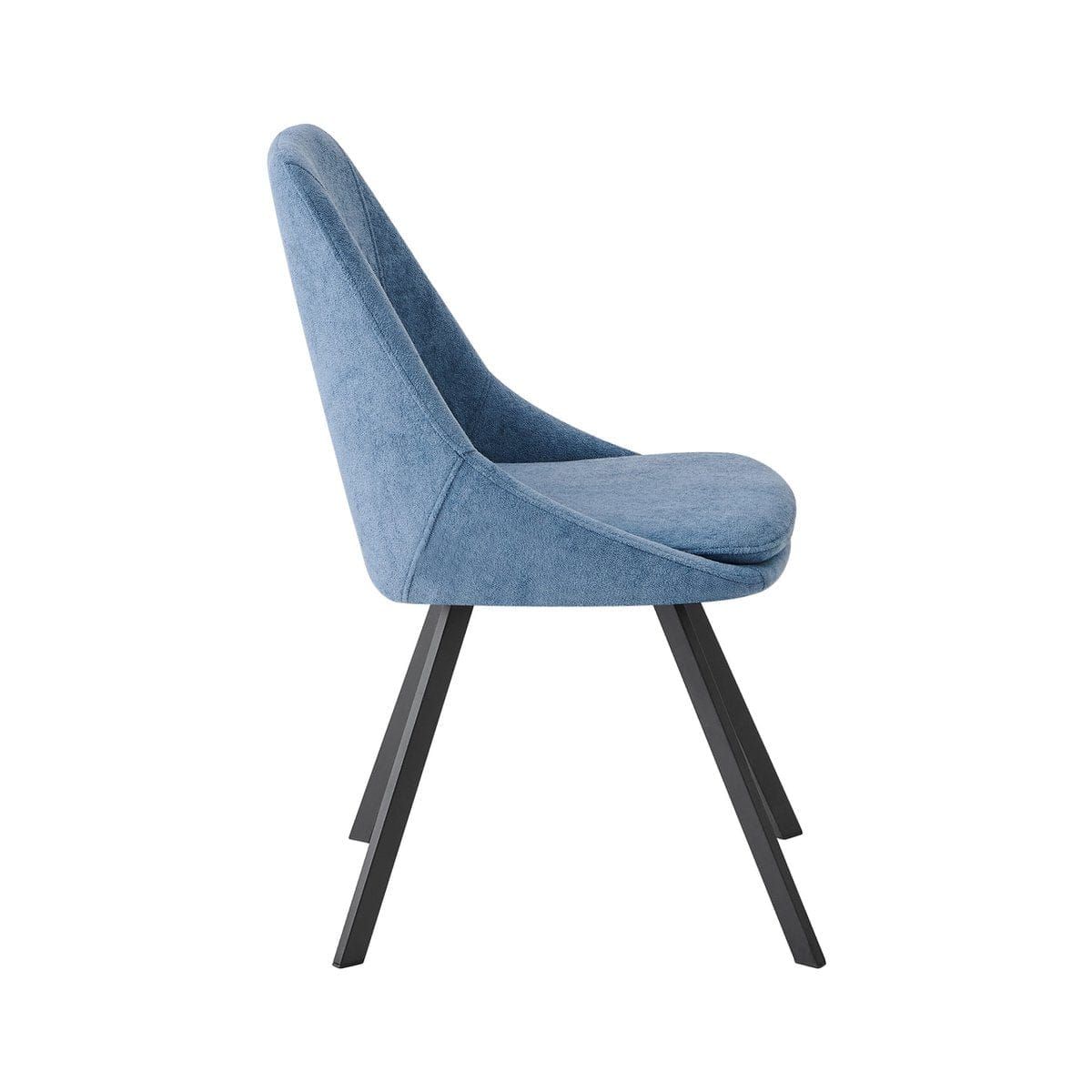 Criks Design Eetkamerstoelen Set van 2 Mila Blauw Stof