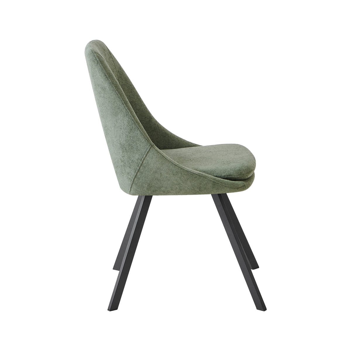 Criks Design Eetkamerstoelen Set van 2 Mila Groen Stof