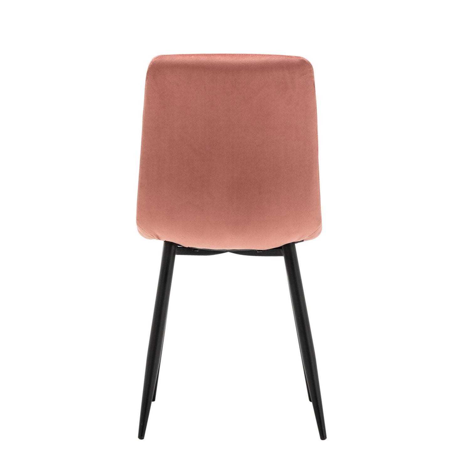 Criks Design Eetkamerstoelen Set van 4 Fox - Roze - Metaalpoot - Fluweel