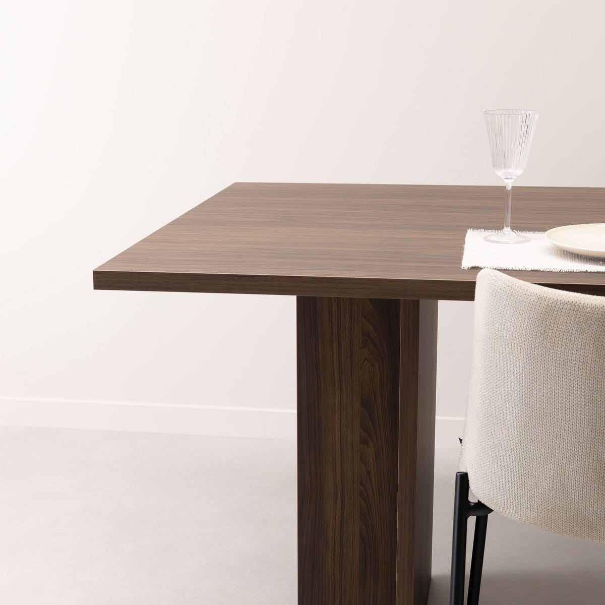 Stalux Eettafel Clay 200 x 100cm, kleur bruin notenhout