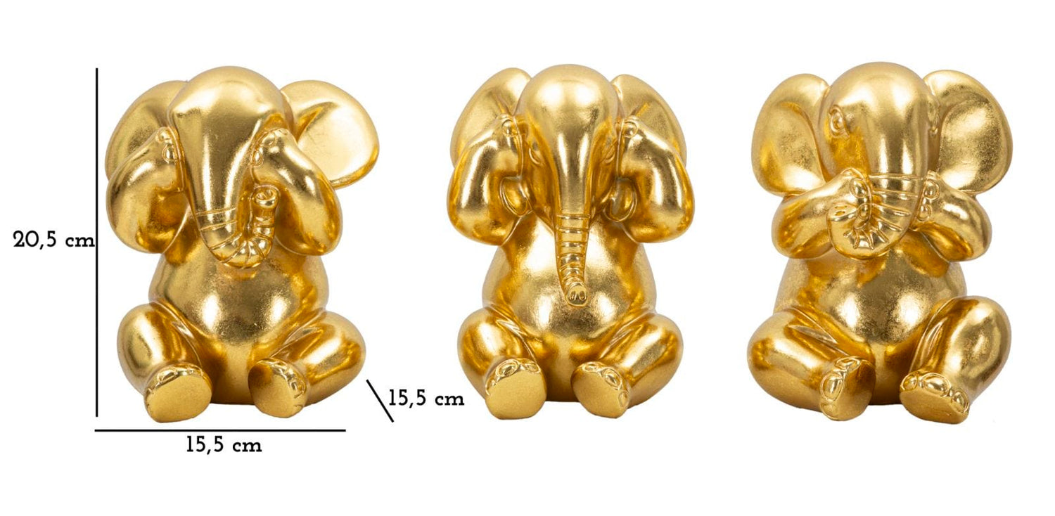 Mauro Ferretti ELEPHANT SET 3 PCS CM Ø 15,5X20,5