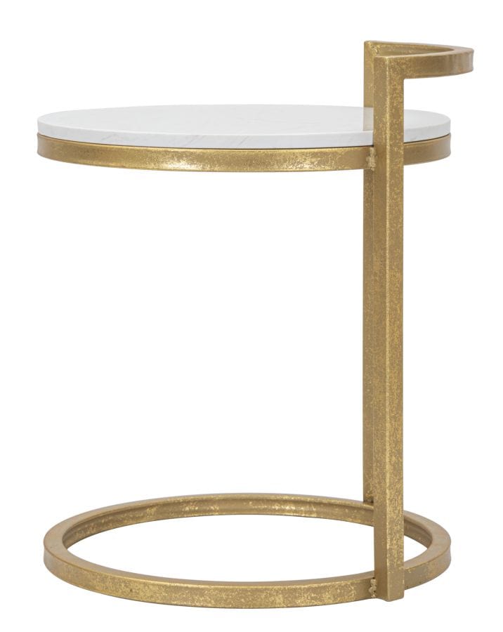 Mauro Ferretti END TABLE ROUND MARBLE CM 40X43X50