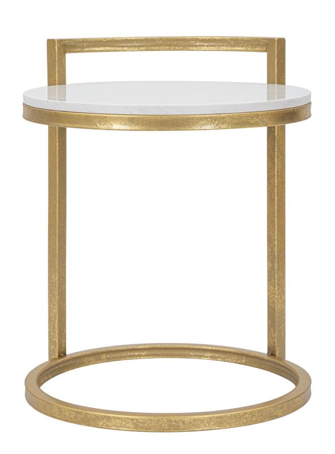 Mauro Ferretti END TABLE ROUND MARBLE CM 40X43X50