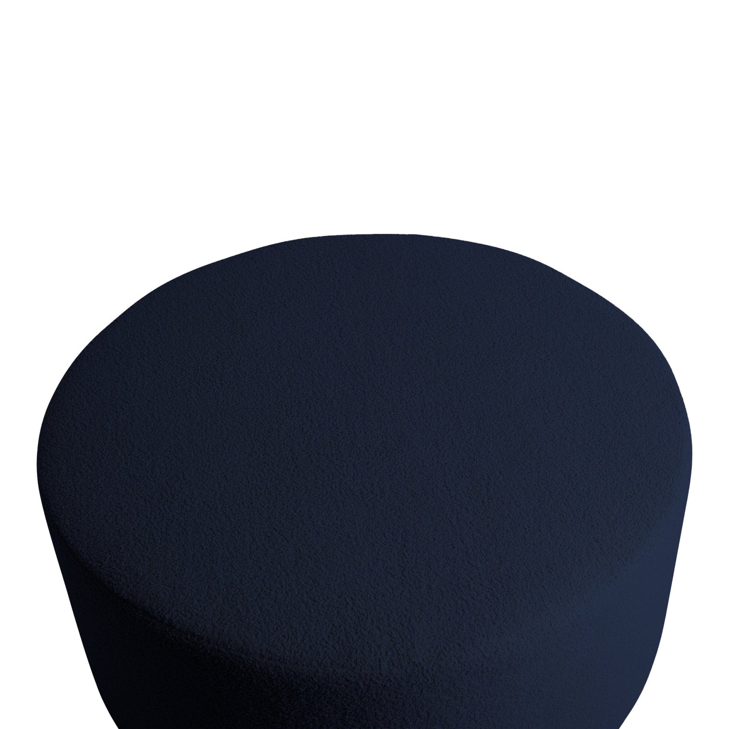 PTMD Evie Teddy Black Blue round pouf