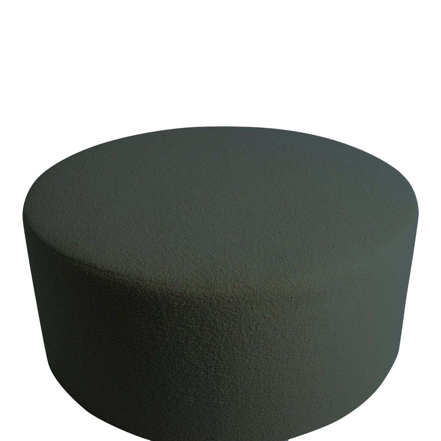 PTMD Evie Teddy Green round pouf