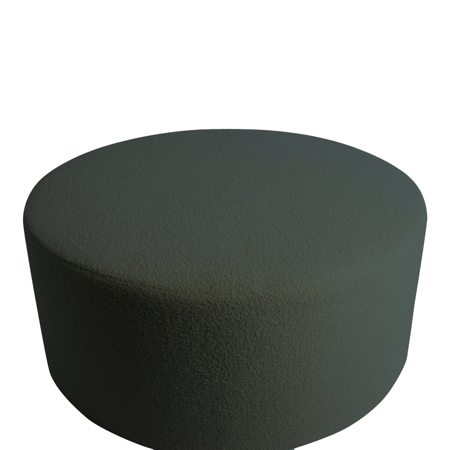 PTMD Evie Teddy Green round pouf