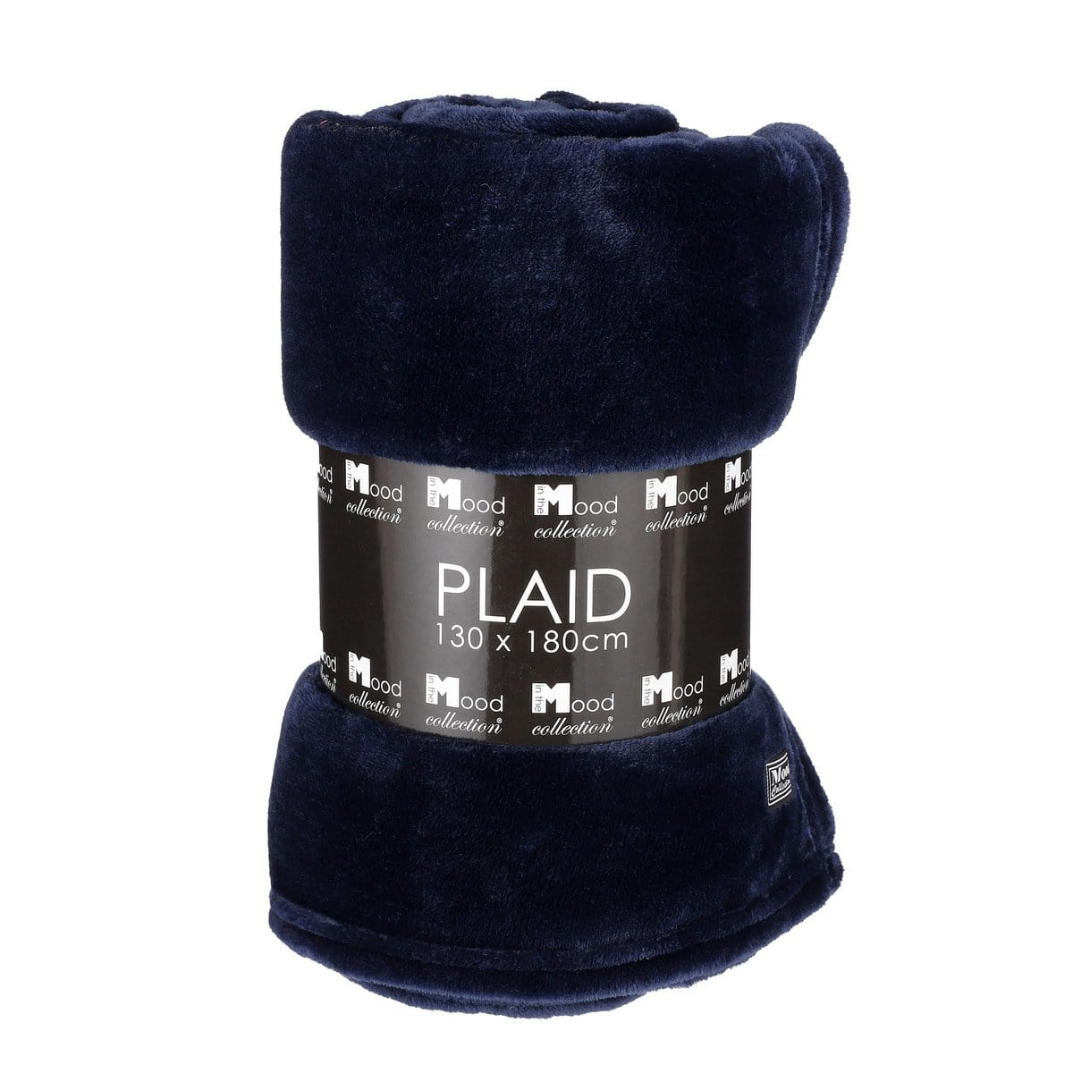 In The Mood Famke Fleece Plaid - L180 x B130 cm - Donkerblauw