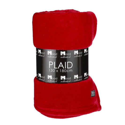 In The Mood Famke Fleece Plaid - L180 x B130 cm - Rood