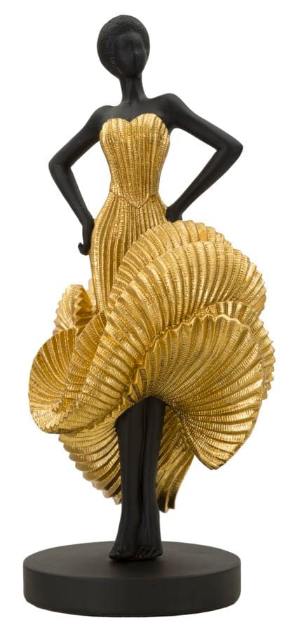 Mauro Ferretti FASHION DANCING WOMAN GOLD CM 16,5X15X36