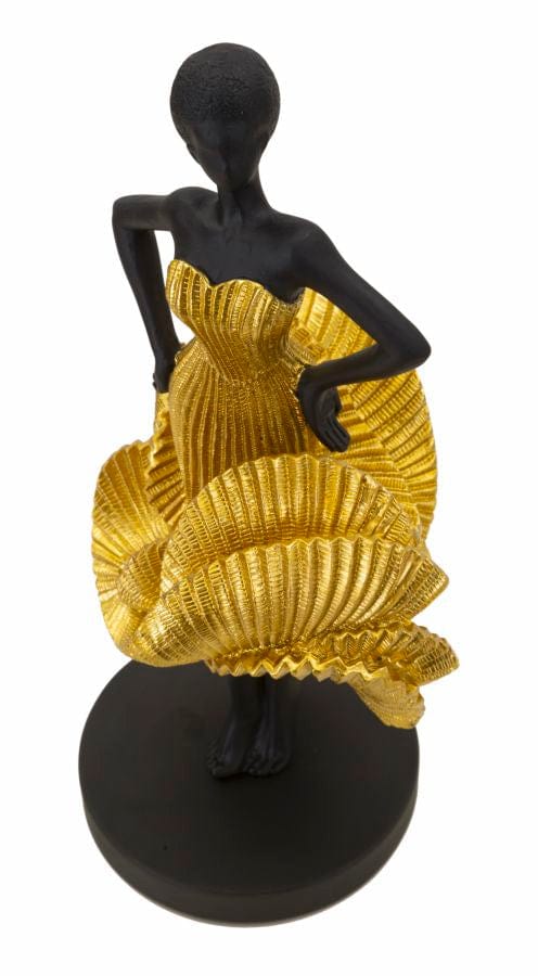 Mauro Ferretti FASHION DANCING WOMAN GOLD CM 16,5X15X36