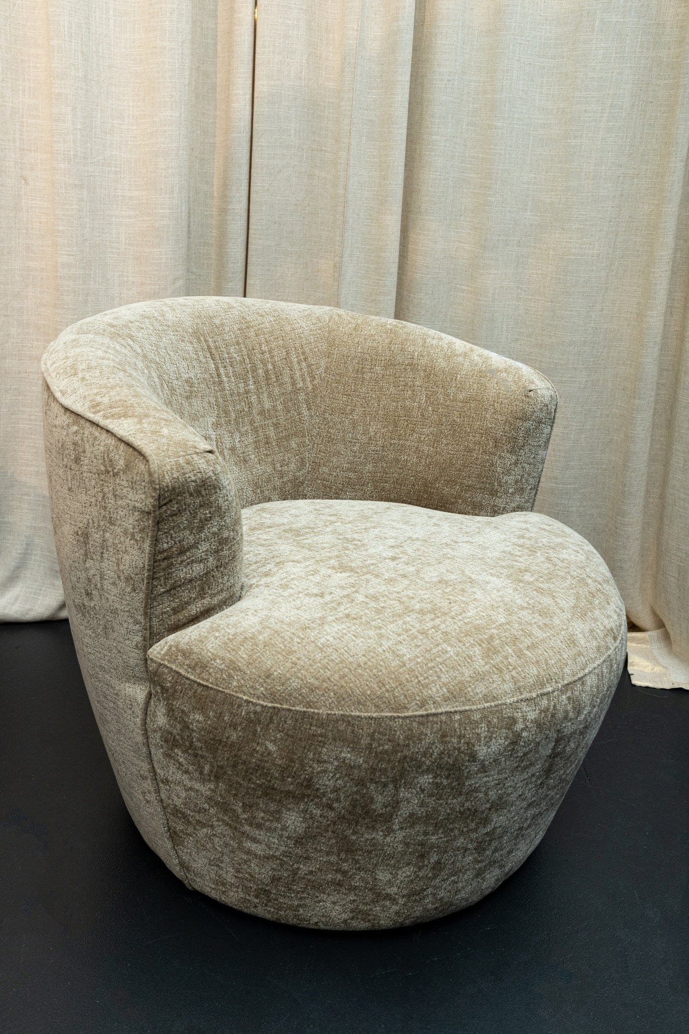 PTMD Fauteuil in stof Grasa Crème 6051 van fiore stof