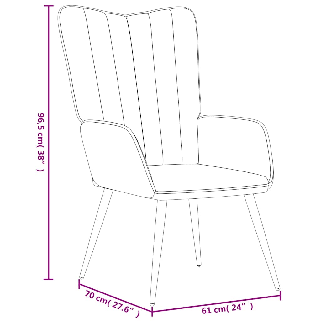 vidaXL Fauteuils & Relaxfauteuils Relaxstoel met voetenbank fluweel wijnrood