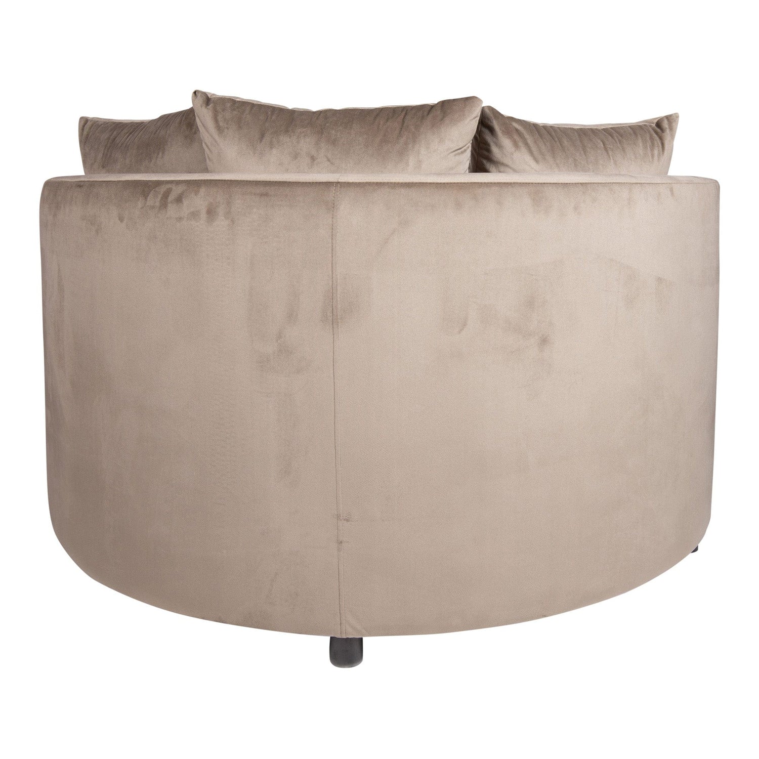 PTMD Fayen Velvet Sand fauteuil half round KD