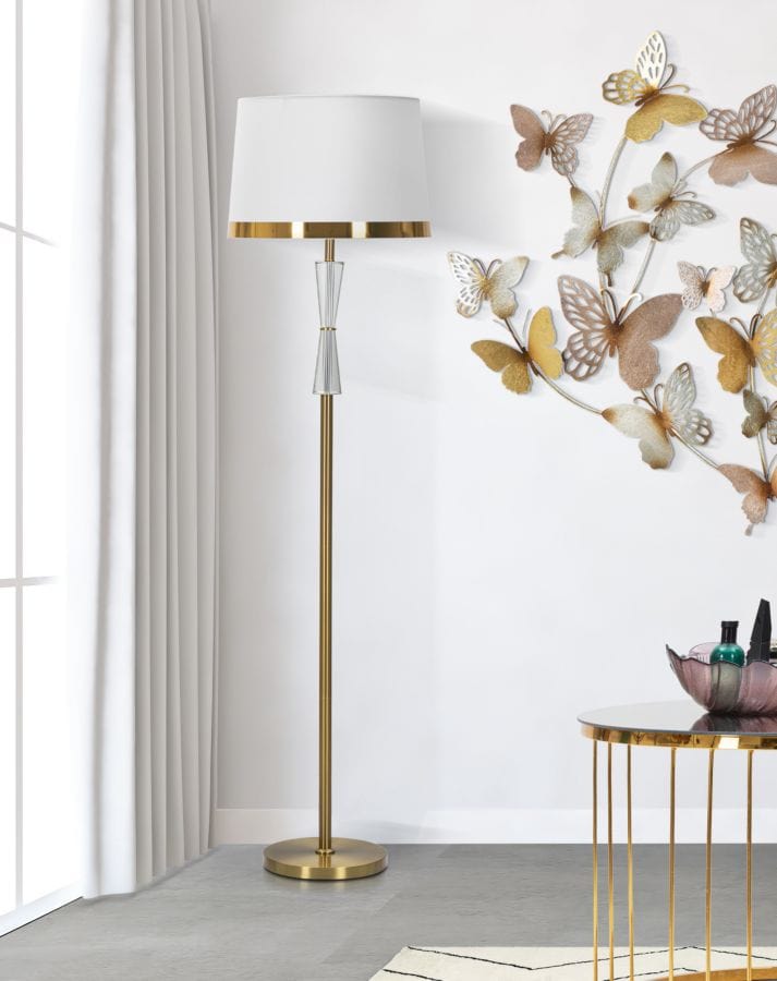 Mauro Ferretti FLOOR LAMP CRISTAL CM Ø 40X153