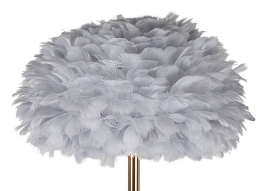 Mauro Ferretti FLOOR LAMP FEATHERS SLIM GREY CM Ø 43X170