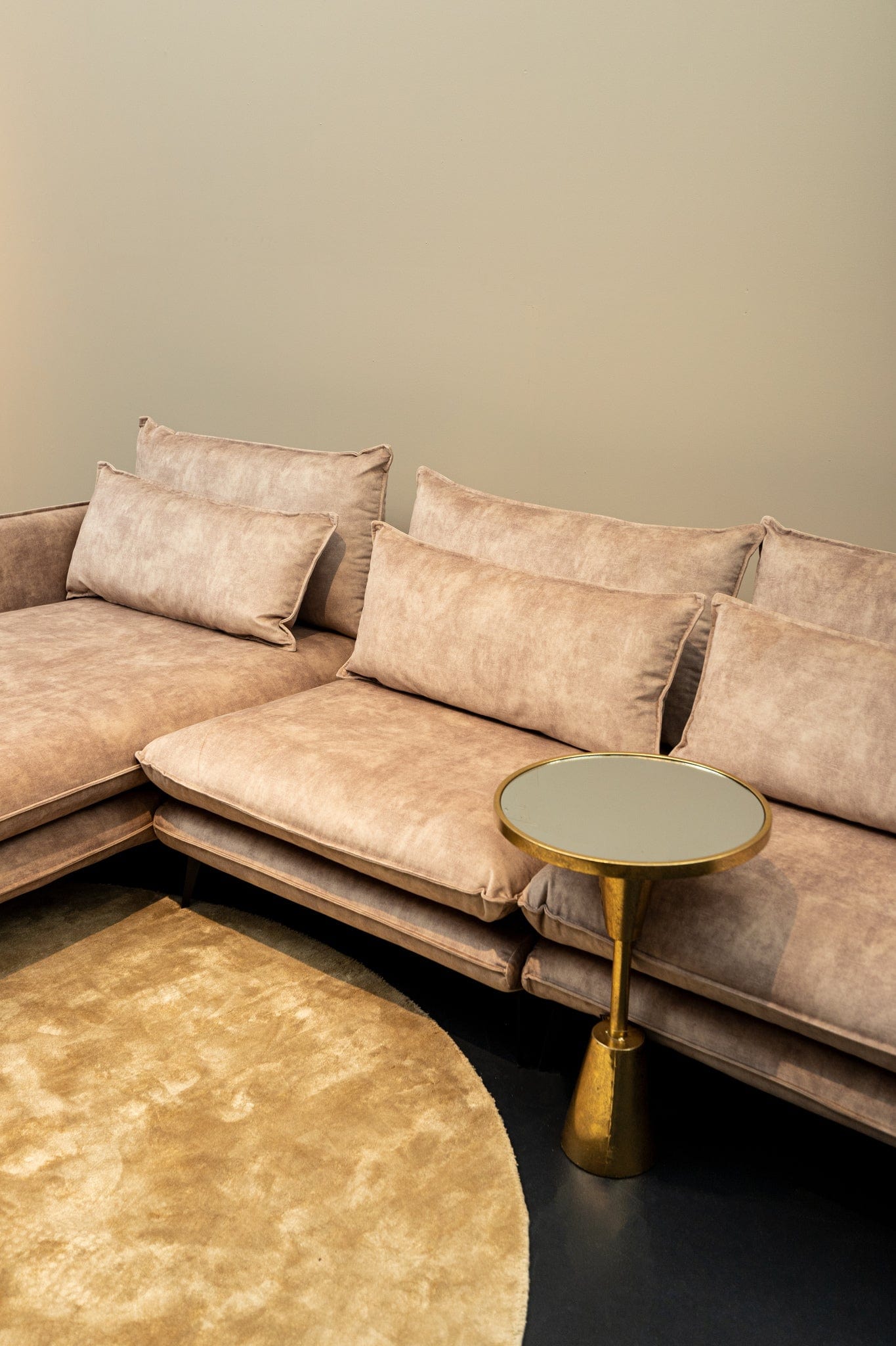 PTMD Flow Sofa arm rechts Adroa Gold KD