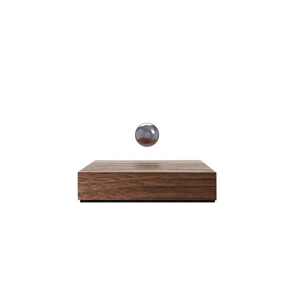 Wooden Amsterdam FLYTE Buda Ball zwevende magnetische bol - walnoot