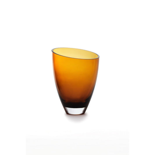 Element Accessories glazen vaas in diepe amberkleur van luxe glas, BULED