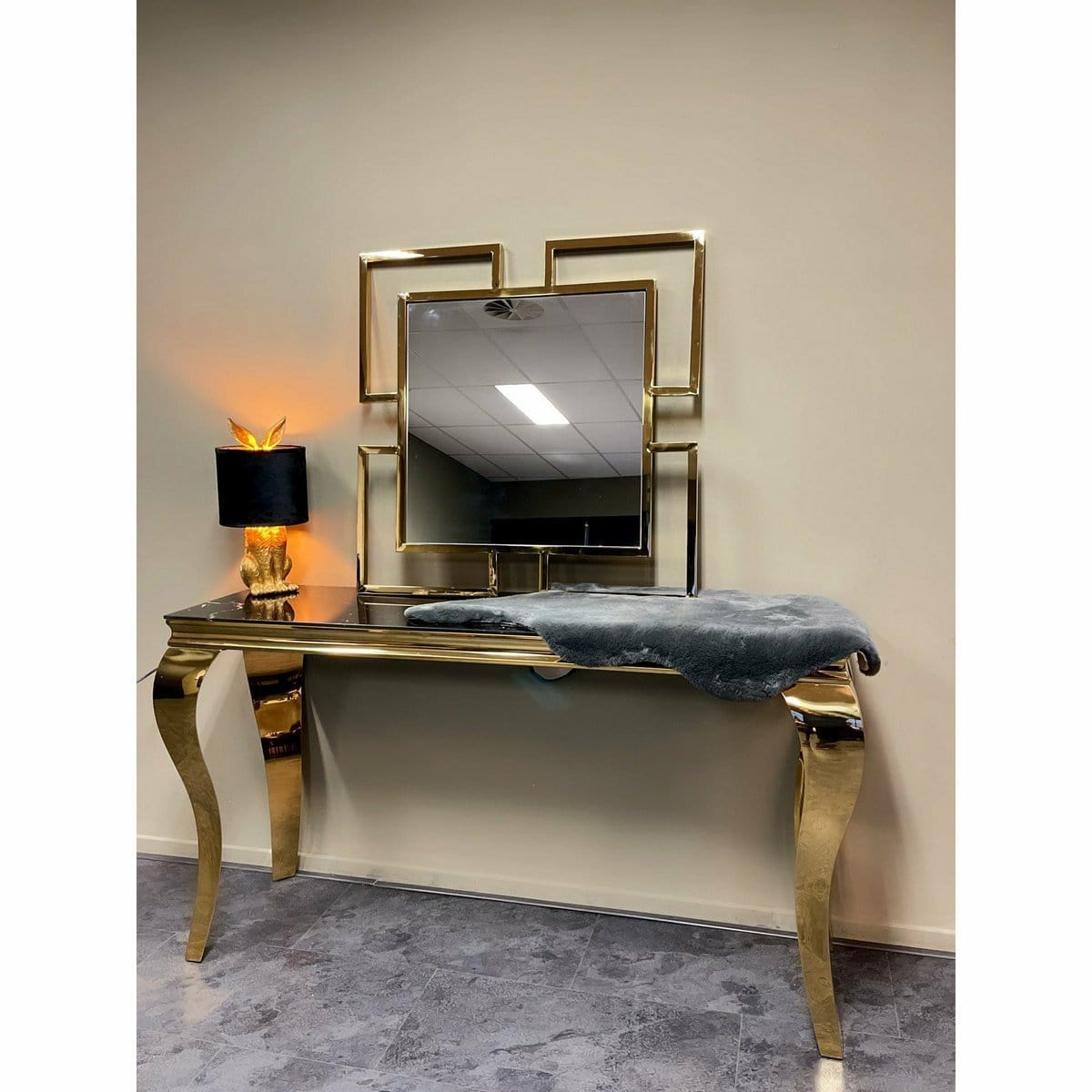 Luxury Living B.V. Gold Mirror 80x80 cm