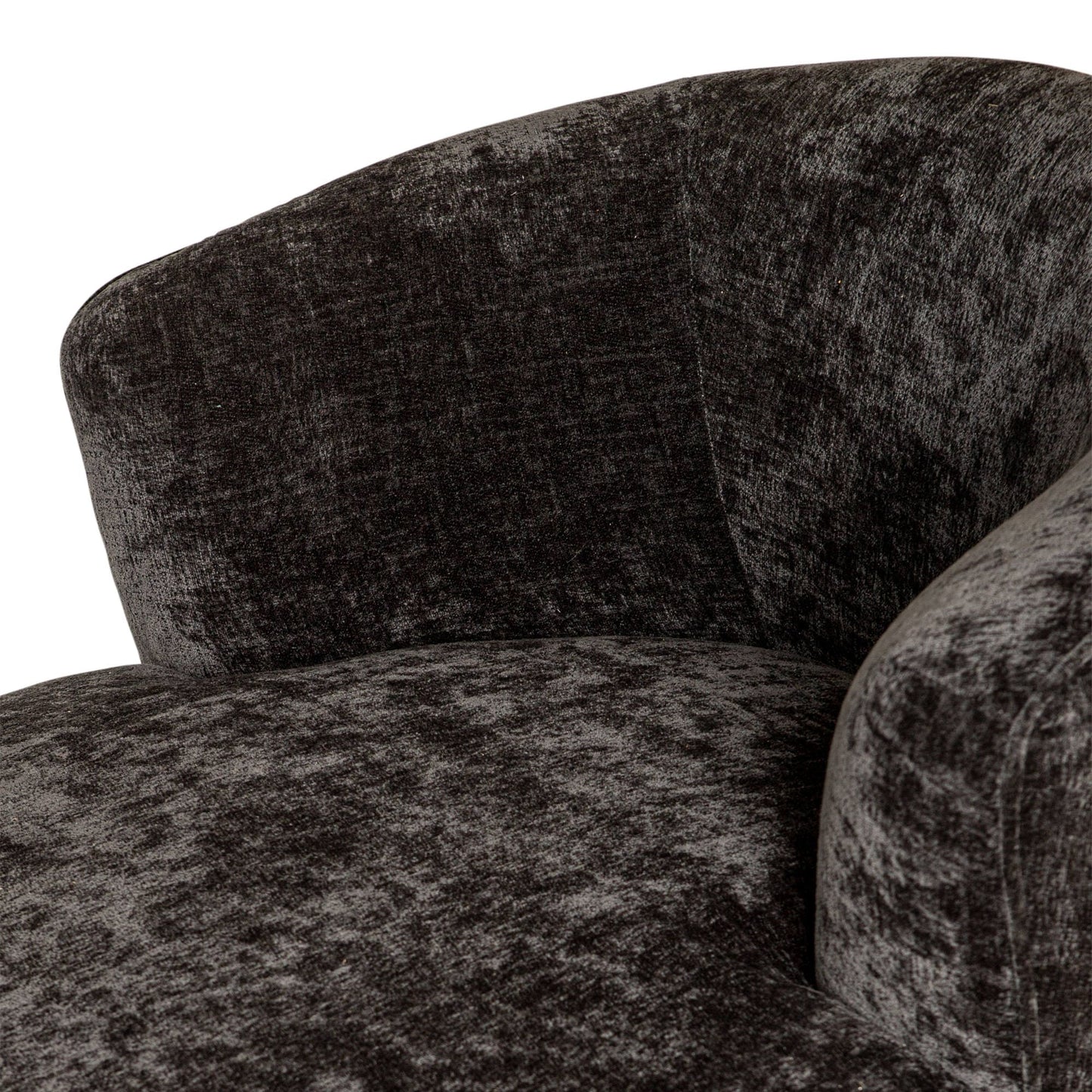 PTMD Grasa Anthracite 0504 fiore fabric long sofa faute