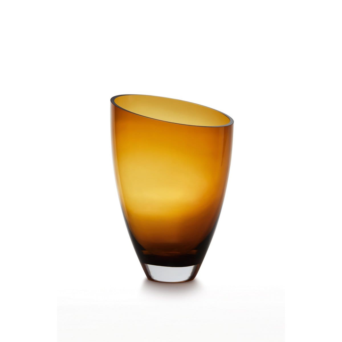 Element Accessories grote glazen vaas, kristalhelder, amber, BULED 30 AMBER 9 mm dik glas