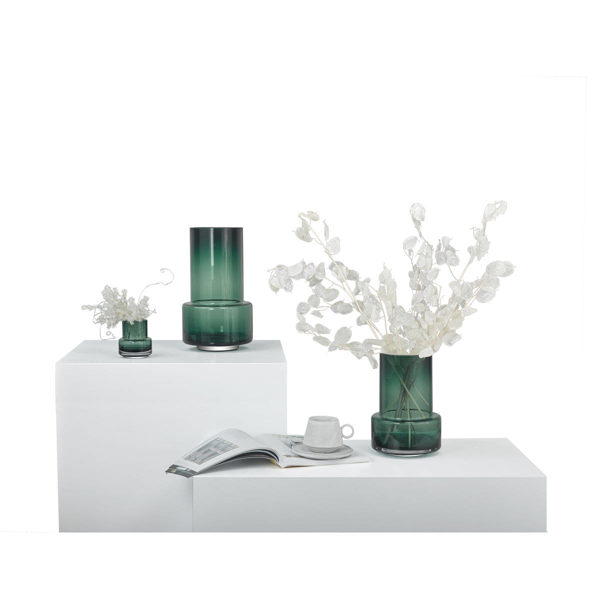 Element Accessories grote vaas van dik glas in retrostijl: TYLER35GE