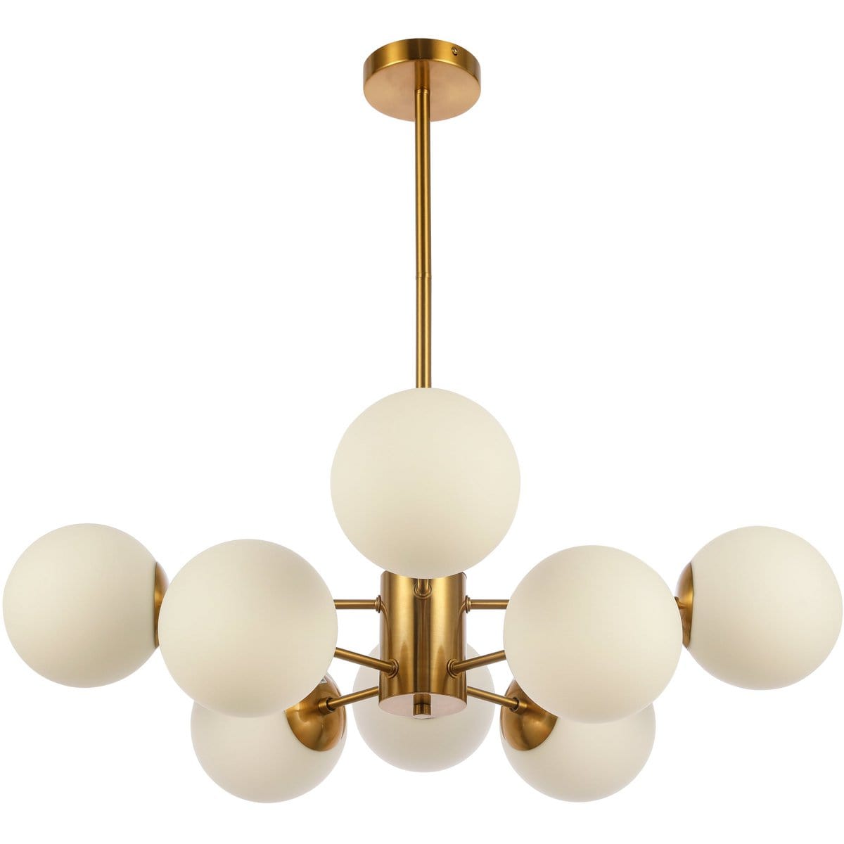 Luxury Living B.V. Hanglamp Gina White Gold 8-Licht