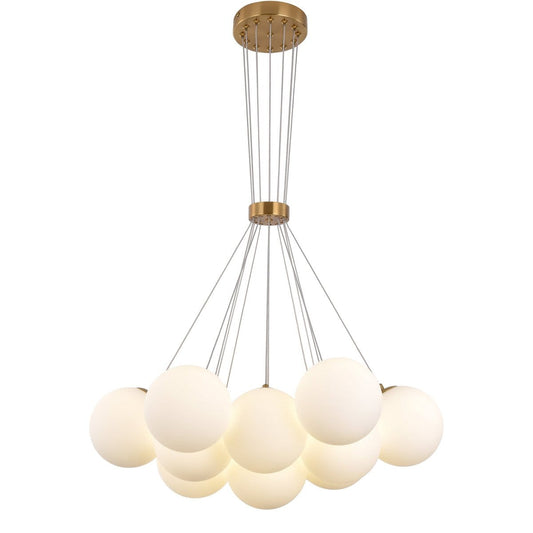 Luxury Living B.V. Hanglamp Jenna White Gold 13-Licht