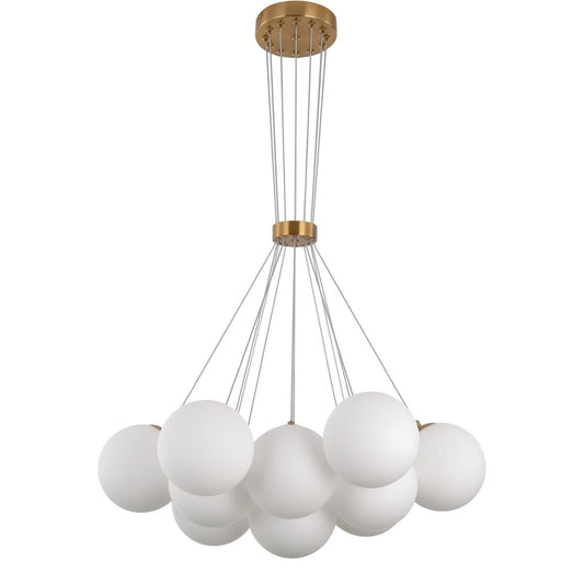 Luxury Living B.V. Hanglamp Jenna White Gold 13-Licht