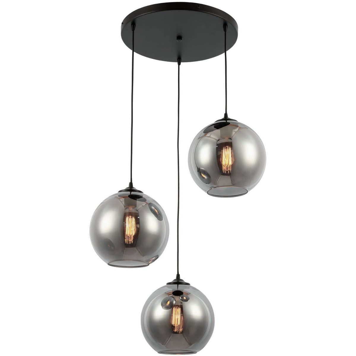 Luxury Living B.V. Hanglamp Smoke Glas 3-Licht