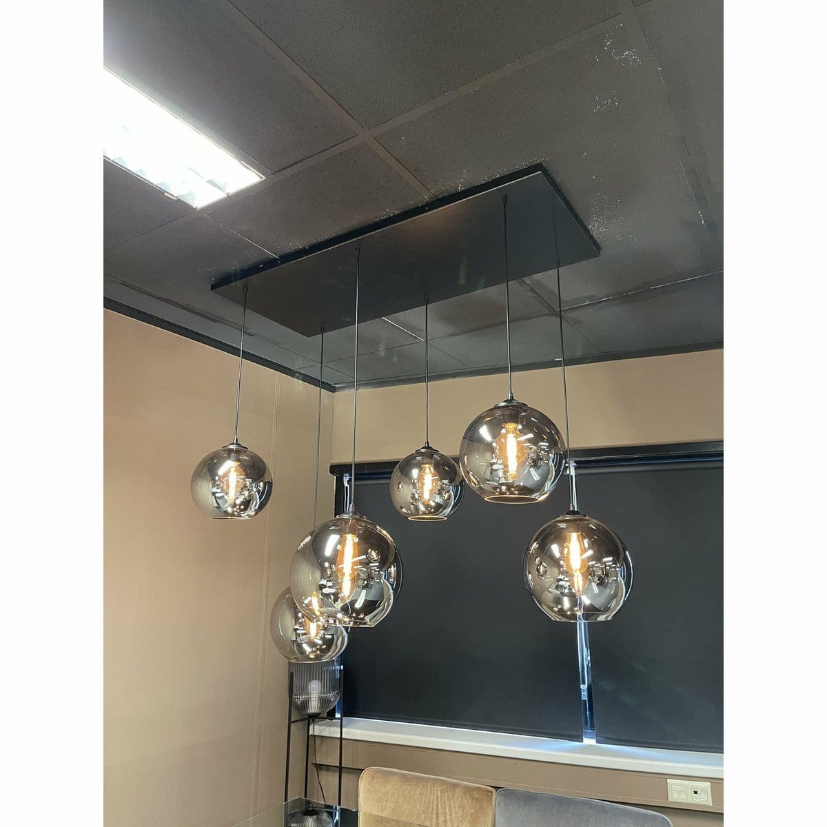 Luxury Living B.V. Hanglamp Smoke Glas 6-Licht