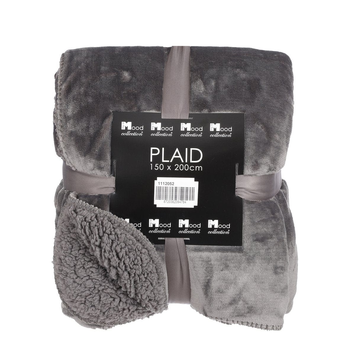 In The Mood In the Mood Mardy Fleece Plaid - L200 x B150 cm - Polyester - Antraciet