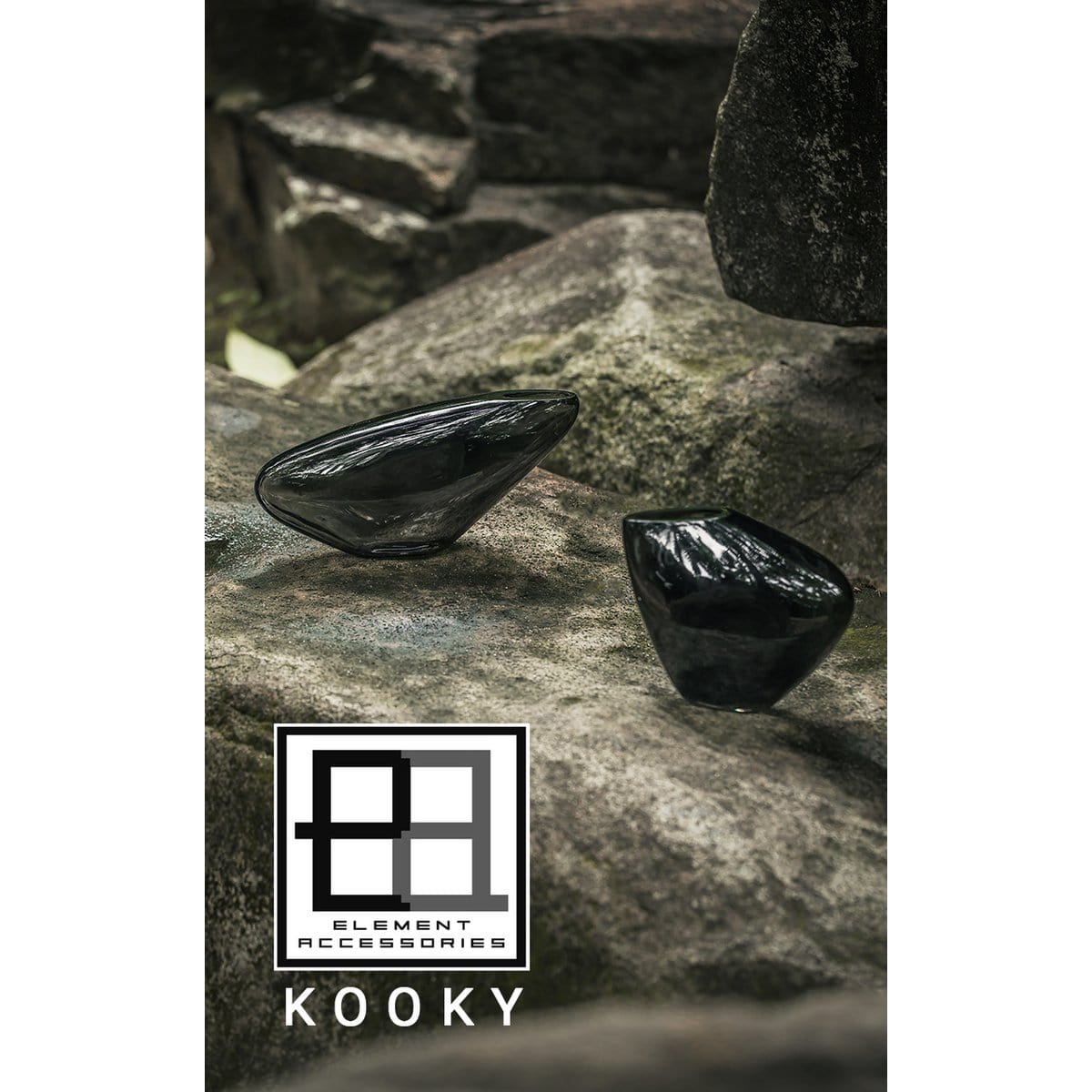 Element Accessories Innovatieve designvaas, kiezelachtige organische vorm, KOOKY21GR