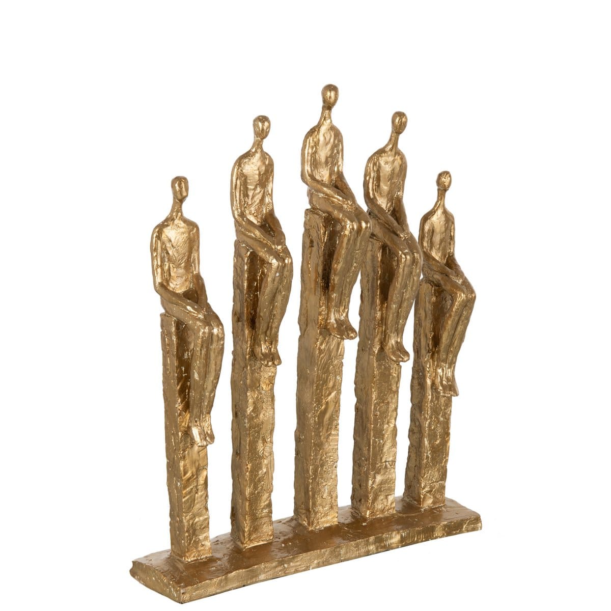 J-Line J-Line 5 Figuren Op Voet Poly Goud