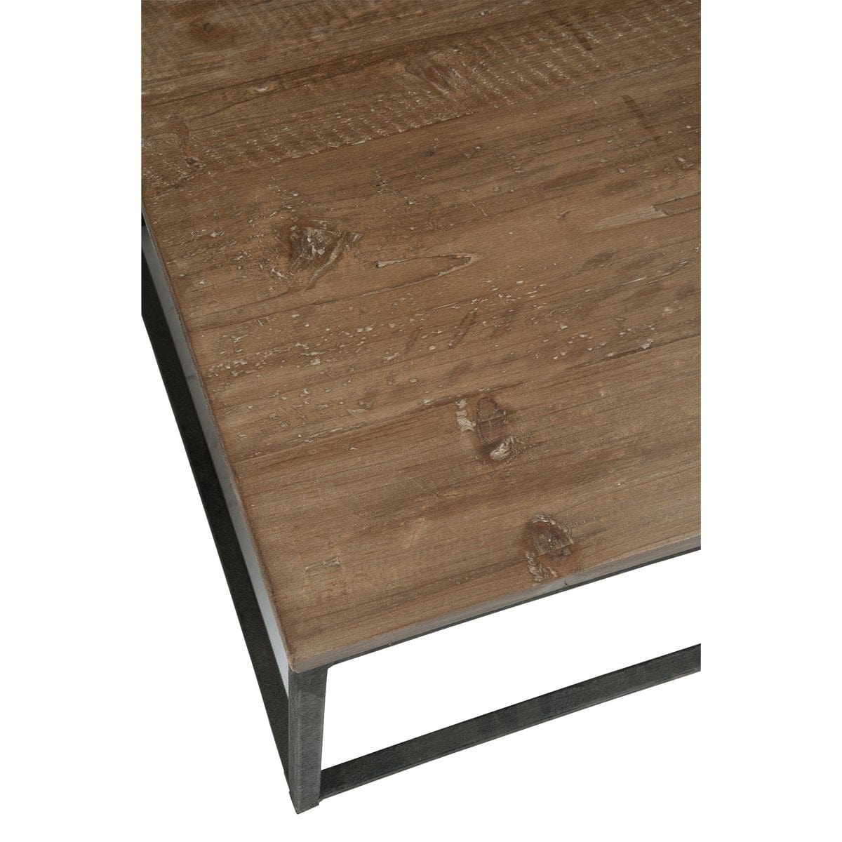 J-Line J-Line Bijzettafel Hout/Metaal Bruin+Zwart