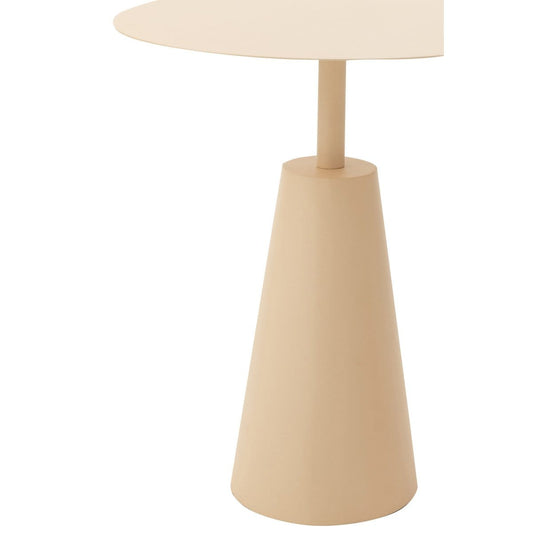 J-Line J-Line bijzettafel Rond - ijzer - beige - set van 2