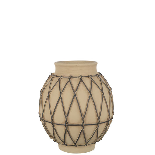 J-Line J-Line bloempot Berber - cement - beige - large