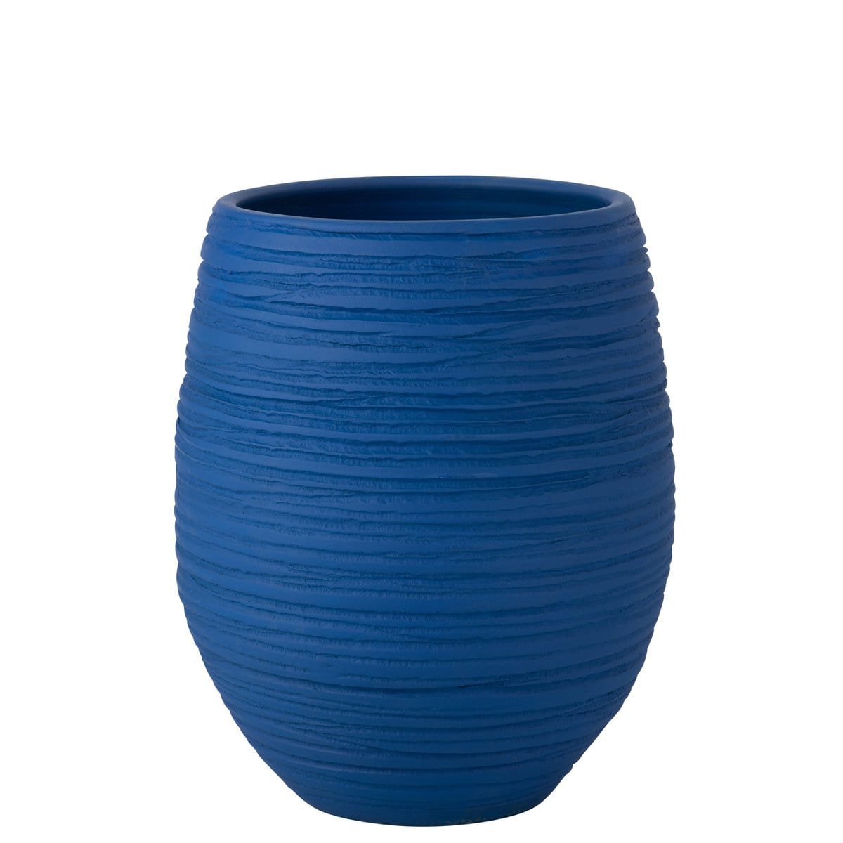 J-Line J-Line Bloempot Fiesta Keramiek Blauw Large