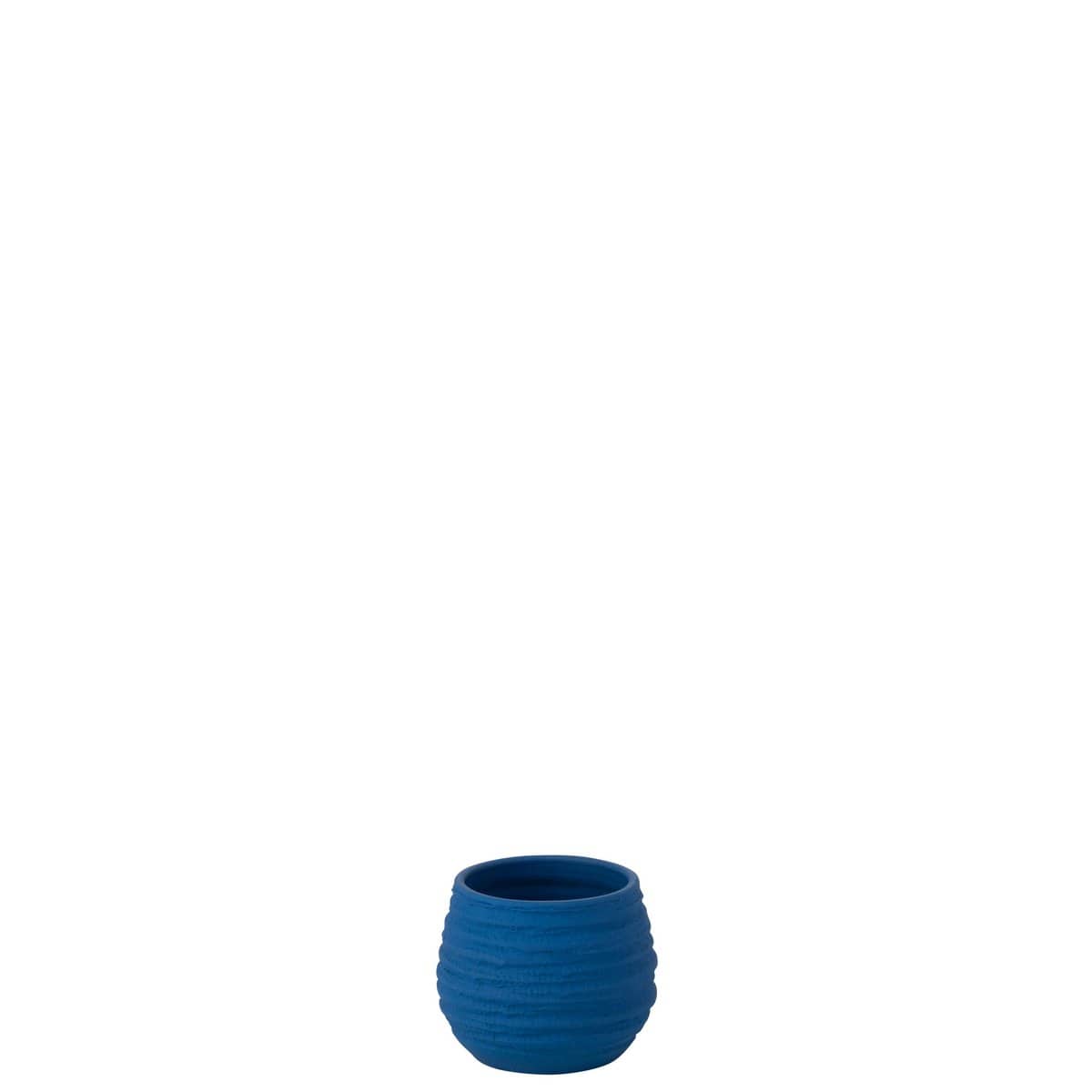 J-Line J-Line Bloempot Fiesta Keramiek Blauw Small