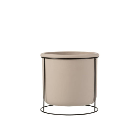 J-Line J-Line Bloempot Hangend - cement - taupe - L - Ø 20 cm