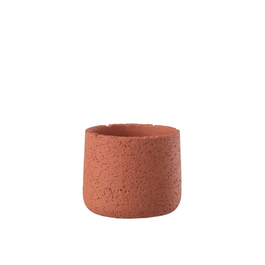 J-Line J-Line Bloempot Potine Cement Terracotta Klein