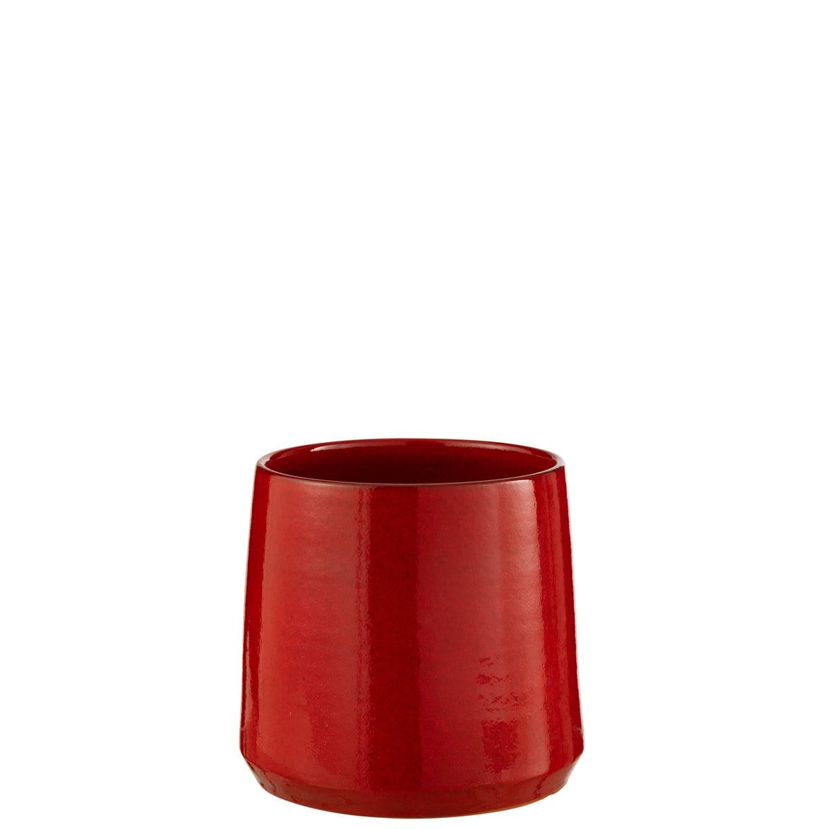 J-Line J-Line bloempot Rond - keramiek - rood - medium