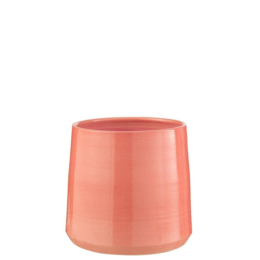 J-Line J-Line bloempot Rond - keramiek - roze - extra small - 2 stuks