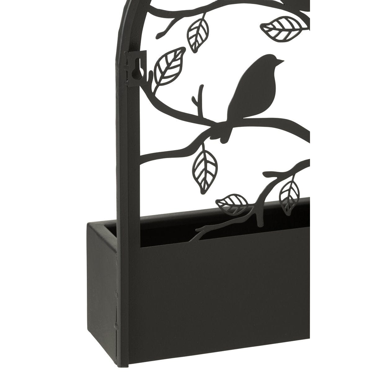 J-Line J-Line bloempot Vogels - metaal - zwart - Ø 8.50 cm