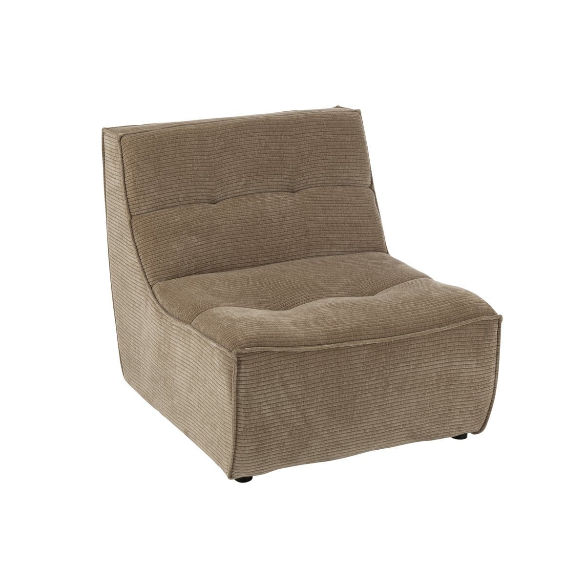 J-Line J-Line Chaise Grid Populierenhout/Schuim Donker Taupe