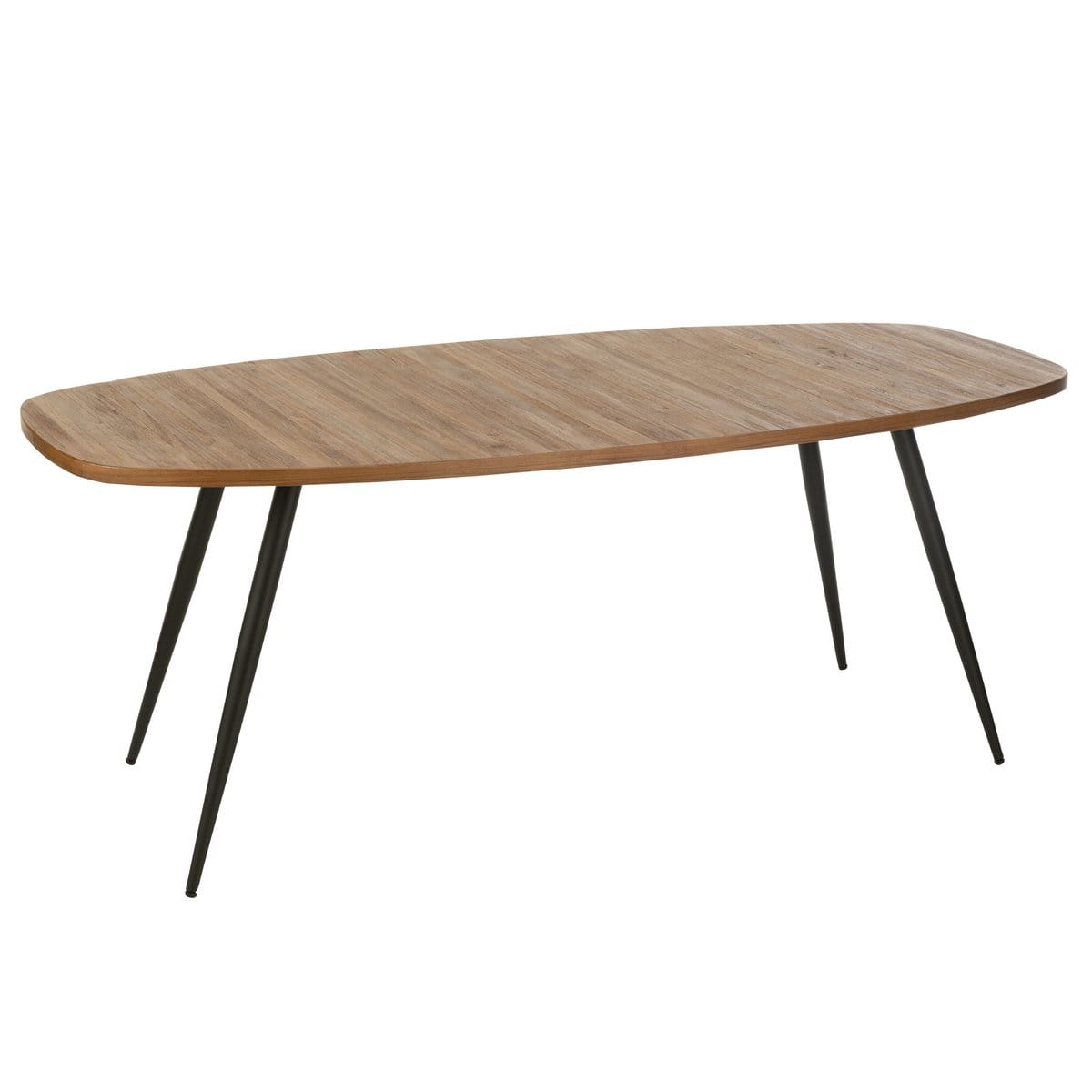 J-Line J-Line eettafel Ovaal Gerecycleerd - hout - naturel