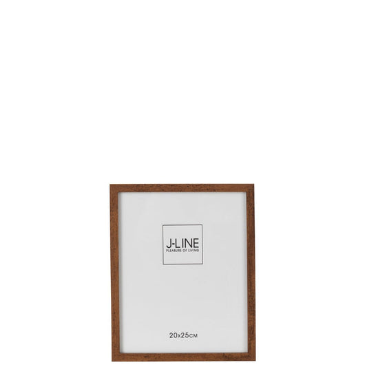 J-Line J-Line Fotokader Basic Hout Donker Bruin Medium