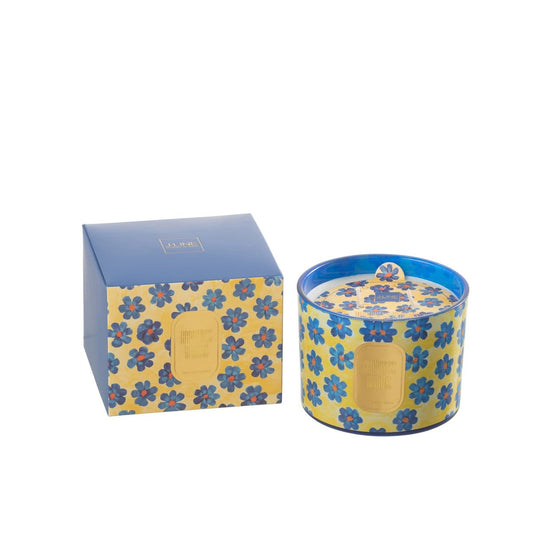 J-Line J-Line Geurkaars Bloemen Blauw/Geel Small - 30 Uren